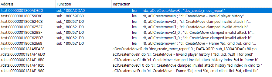 CreateMove Strings
