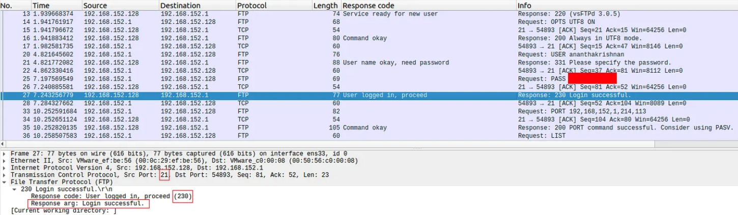 FTP Control Connection